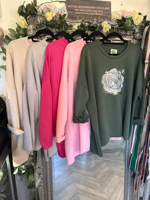 Rose lightweight sweatshirt
